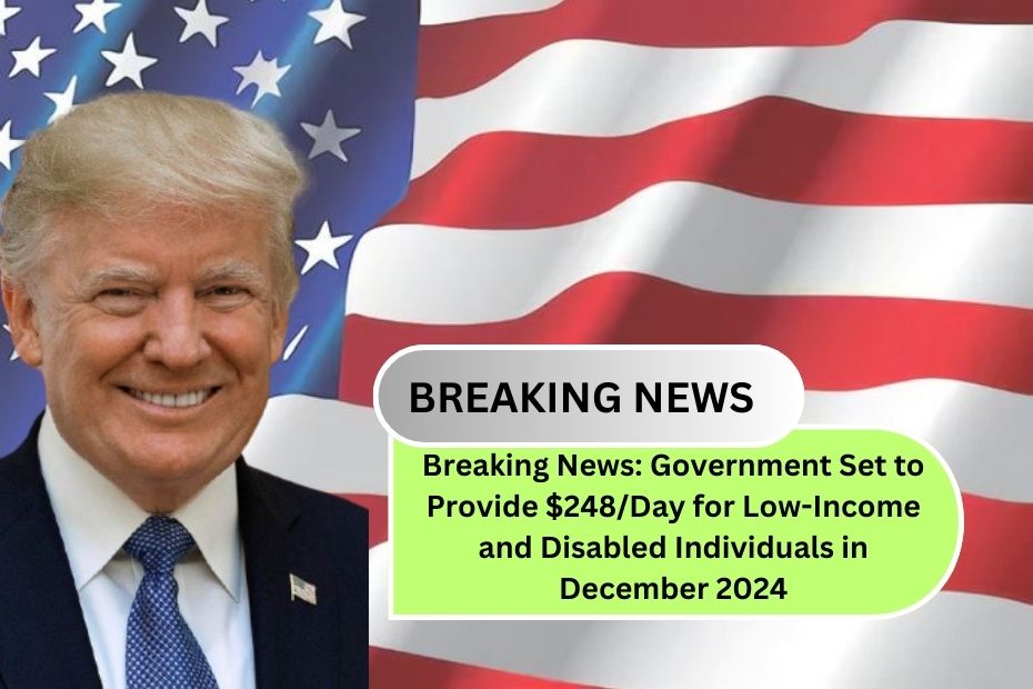 Breaking News: Government Set to Provide $248/Day for Low-Income and Disabled Individuals in December 2024